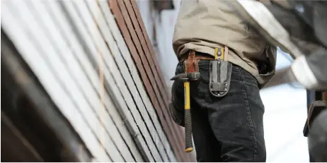 Handyman with tool belt